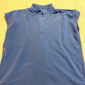 Figs Ceil Blue XXS Rafaela Oversized Scrub Top